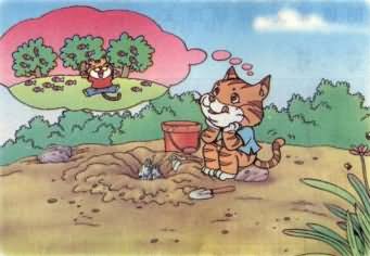 c:小猫种鱼d:打碗碗花e:跳伞7.下面课文与图片对应正确的是?